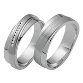 Rauschmayer Trauringe mit 10 Brillanten 0,05 ct. - 06407